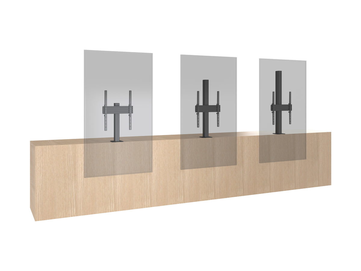 Multibrackets M Pro Series 60cm Bolt-Down Floor Stand for 32–65" Displays – Black | 7340234815180 Floor Stand Multibrackets