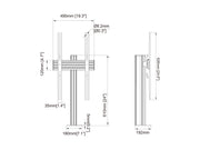 Multibrackets M Pro Series 60cm Bolt-Down Floor Stand for 32–65" Displays – Black | 7340234815180 Floor Stand Multibrackets