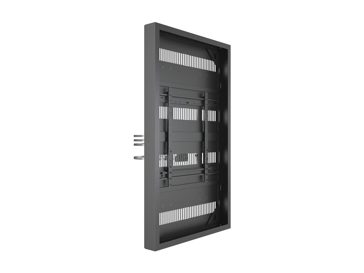 Multibrackets M Pro Series 75" Column High Brightness HD Display Enclosure – Black | 7340234810956 Signage Display Enclosures Multibrackets
