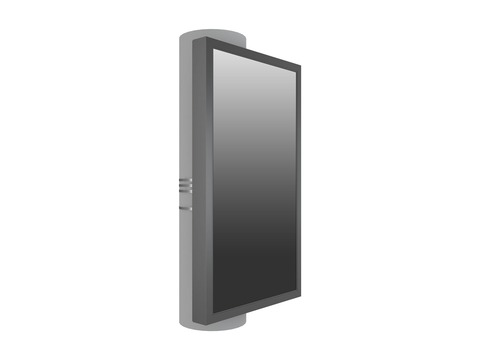 Multibrackets M Pro Series 75" Column High Brightness HD Display Enclosure – Black | 7340234810956 Signage Display Enclosures Multibrackets