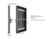Multibrackets M Pro Series 75" Column High Brightness HD Display Enclosure – Black | 7340234810956 Signage Display Enclosures Multibrackets