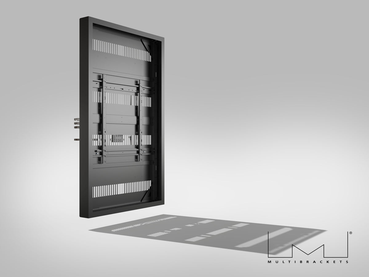 Multibrackets M Pro Series 75" Column High Brightness HD Display Enclosure – Black | 7340234810956 Signage Display Enclosures Multibrackets
