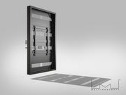 Multibrackets M Pro Series 75" Column High Brightness HD Display Enclosure – Black | 7340234810956 Signage Display Enclosures Multibrackets
