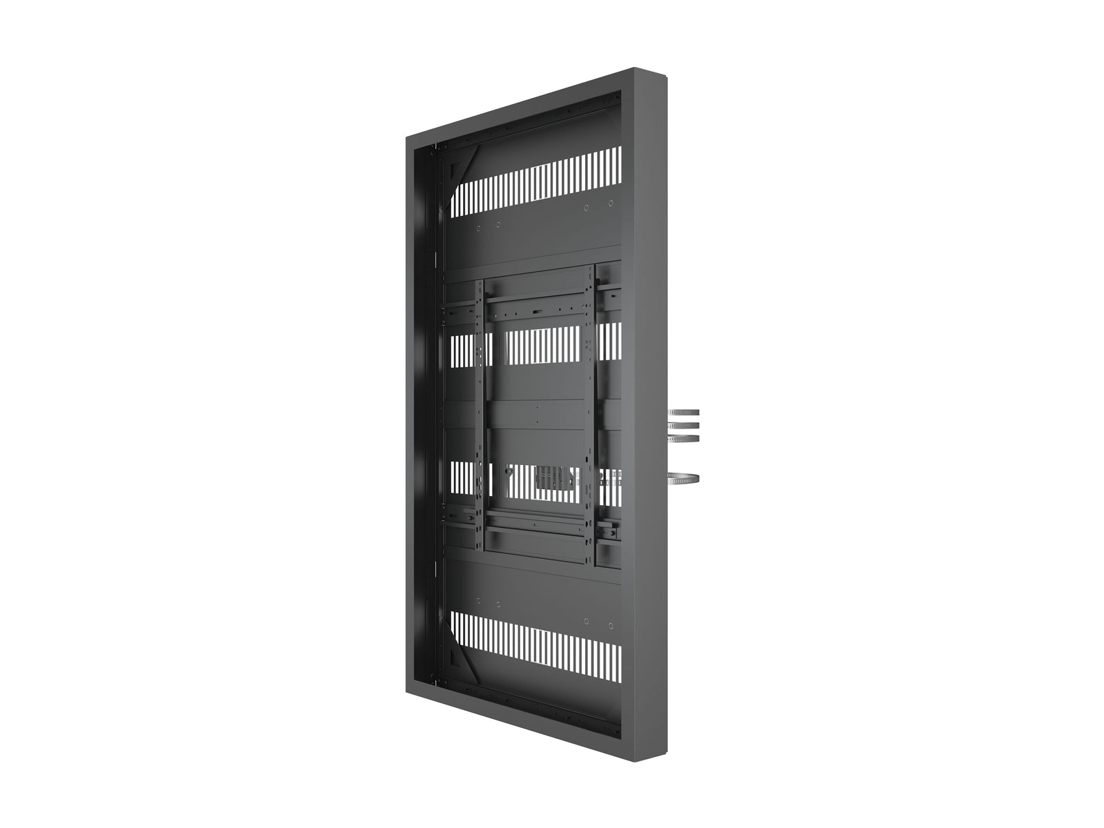 Multibrackets M Pro Series 75" Column High Brightness HD Display Enclosure – Black | 7340234810956 Signage Display Enclosures Multibrackets