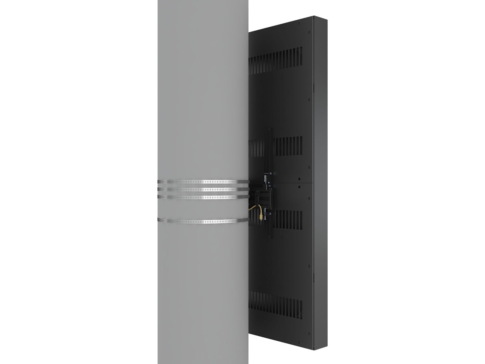 Multibrackets M Pro Series 75" Column High Brightness HD Display Enclosure – Black | 7340234810956 Signage Display Enclosures Multibrackets