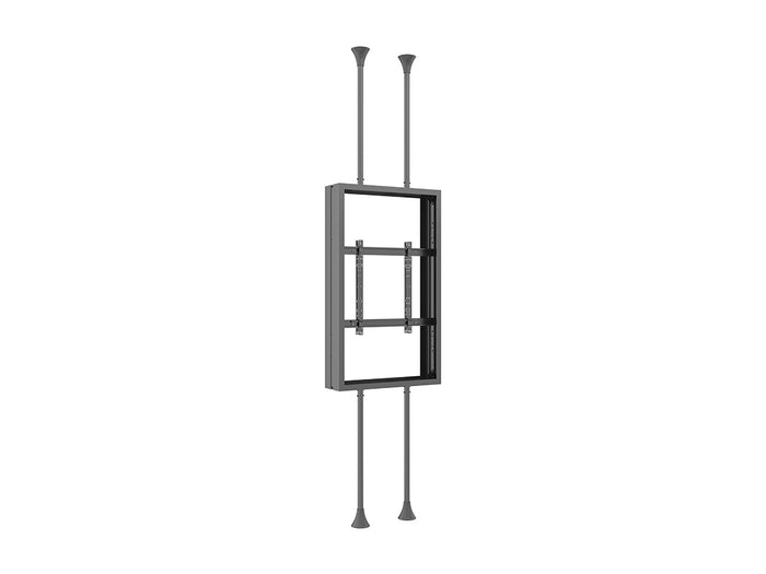 Multibrackets M Pro Series 75" Floor-to-Ceiling Dual Screen Enclosure | 7340234813919 Signage Display Enclosures Multibrackets
