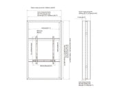 Multibrackets M Pro Series 75" High Brightness B2B Display Enclosure – Black | 7340234813940 Signage Display Enclosures Multibrackets
