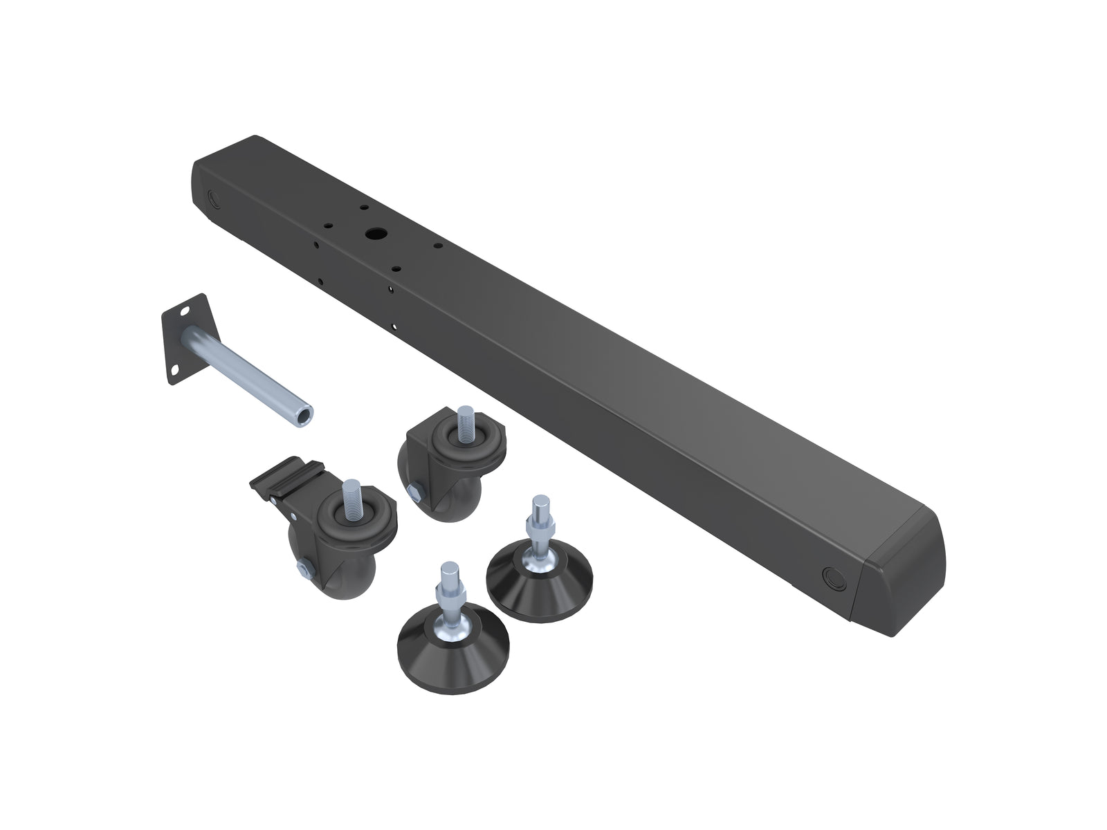 Multibrackets M Pro Series 75cm Single Base for Modular Display Systems – Black | 7350105217791 Mount Accessories Multibrackets