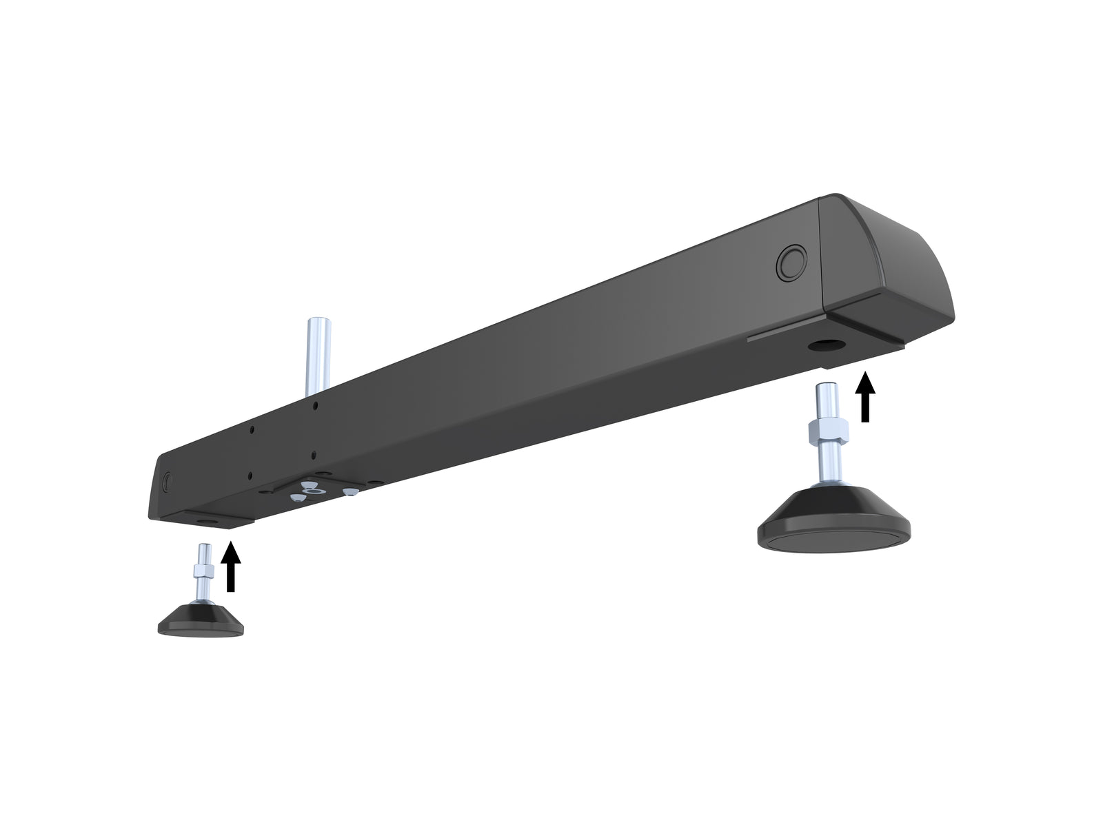 Multibrackets M Pro Series 75cm Single Base for Modular Display Systems – Black | 7350105217791 Mount Accessories Multibrackets