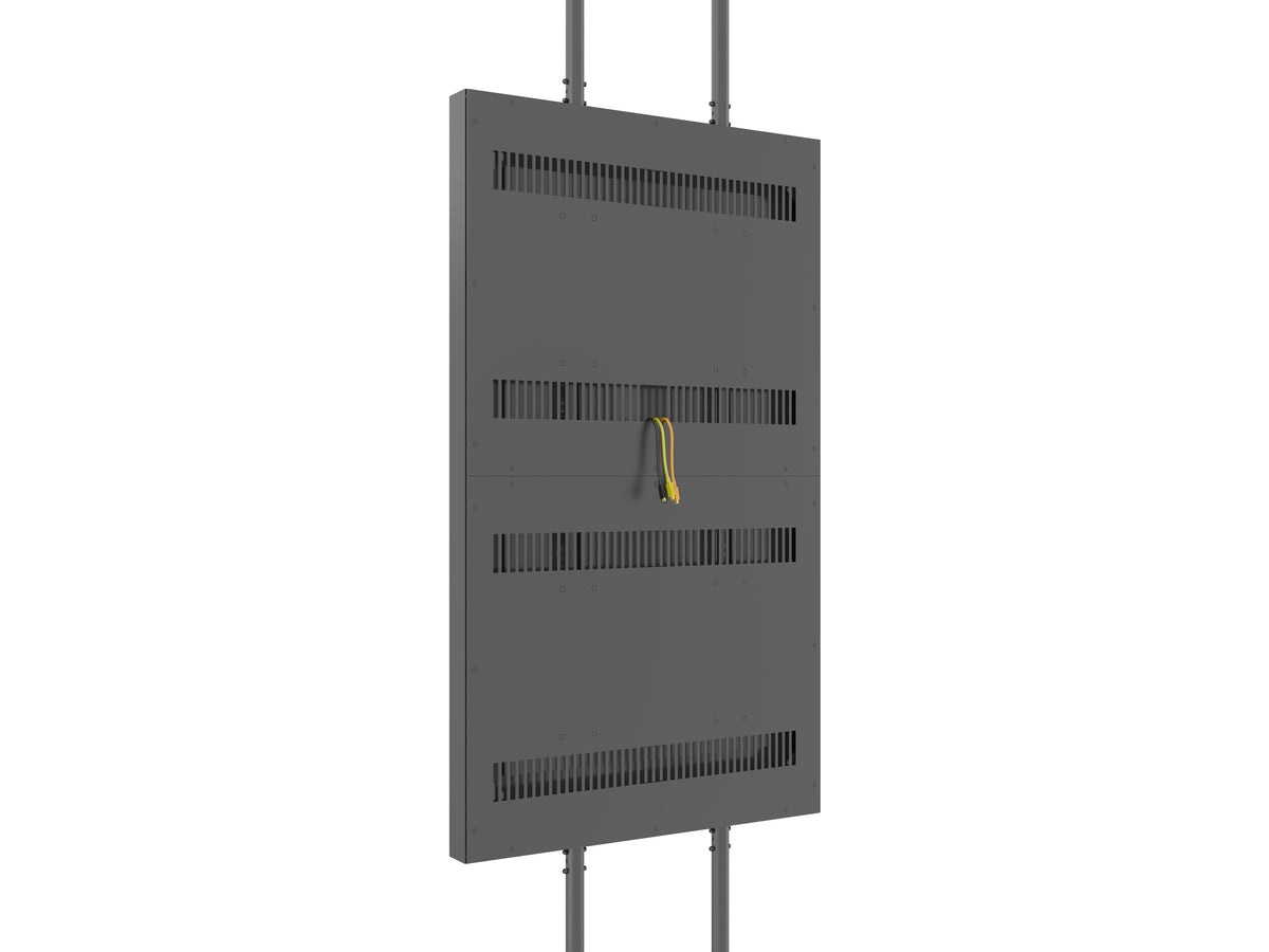 Multibrackets M Pro Series 86" Dual Pole Floor-to-Ceiling Display Enclosure – Black | 7340234815616 Floor to Ceiling Display Mount Multibrackets