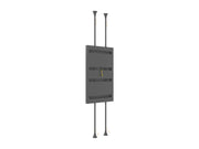 Multibrackets M Pro Series 86" Dual Pole Floor-to-Ceiling Display Enclosure – Black | 7340234815616 Floor to Ceiling Display Mount Multibrackets