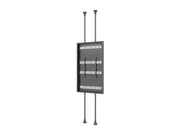 Multibrackets M Pro Series 86" Dual Pole Floor-to-Ceiling Display Enclosure – Black | 7340234815616 Floor to Ceiling Display Mount Multibrackets
