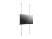 Multibrackets M Pro Series 86" Dual Pole Floor-to-Ceiling Display Enclosure – White | 7340234815609 Floor to Ceiling Display Mount Multibrackets