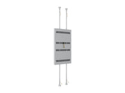 Multibrackets M Pro Series 86" Dual Pole Floor-to-Ceiling Display Enclosure – White | 7340234815609 Floor to Ceiling Display Mount Multibrackets