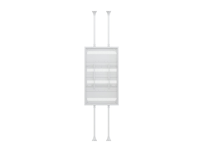 Multibrackets M Pro Series 86" Dual Pole Floor-to-Ceiling Display Enclosure – White | 7340234815609 Floor to Ceiling Display Mount Multibrackets