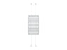 Multibrackets M Pro Series 86" Dual Pole Floor-to-Ceiling Display Enclosure – White | 7340234815609