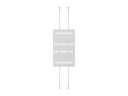Multibrackets M Pro Series 86" Dual Pole Floor-to-Ceiling Display Enclosure – White | 7340234815609 Floor to Ceiling Display Mount Multibrackets