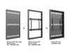 Multibrackets M Pro Series Enclosure 50" Wall Medium Black Signage Display Enclosures Multibrackets