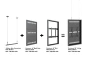 Multibrackets M Pro Series Enclosure 50" Wall Medium Black Signage Display Enclosures Multibrackets