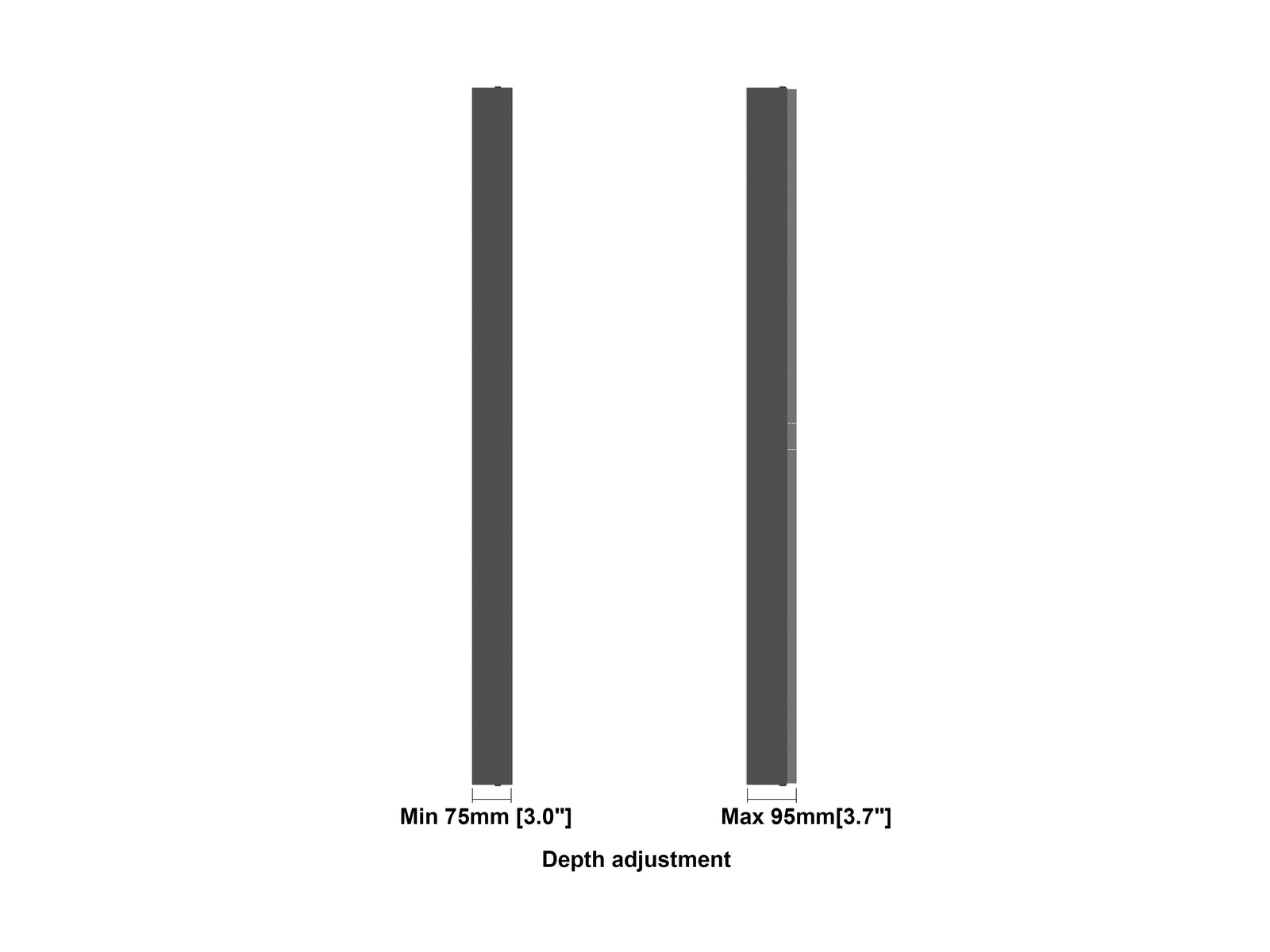 Multibrackets M Pro Series Enclosure 50" Wall Medium Black Signage Display Enclosures Multibrackets