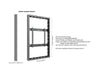Multibrackets M Pro Series Enclosure 50" Wall Medium Black Signage Display Enclosures Multibrackets