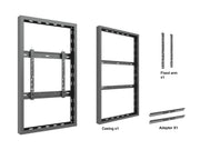 Multibrackets M Pro Series Enclosure 50" Wall Medium Black Signage Display Enclosures Multibrackets