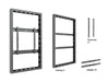 Multibrackets M Pro Series Enclosure 50" Wall Medium Black Signage Display Enclosures Multibrackets