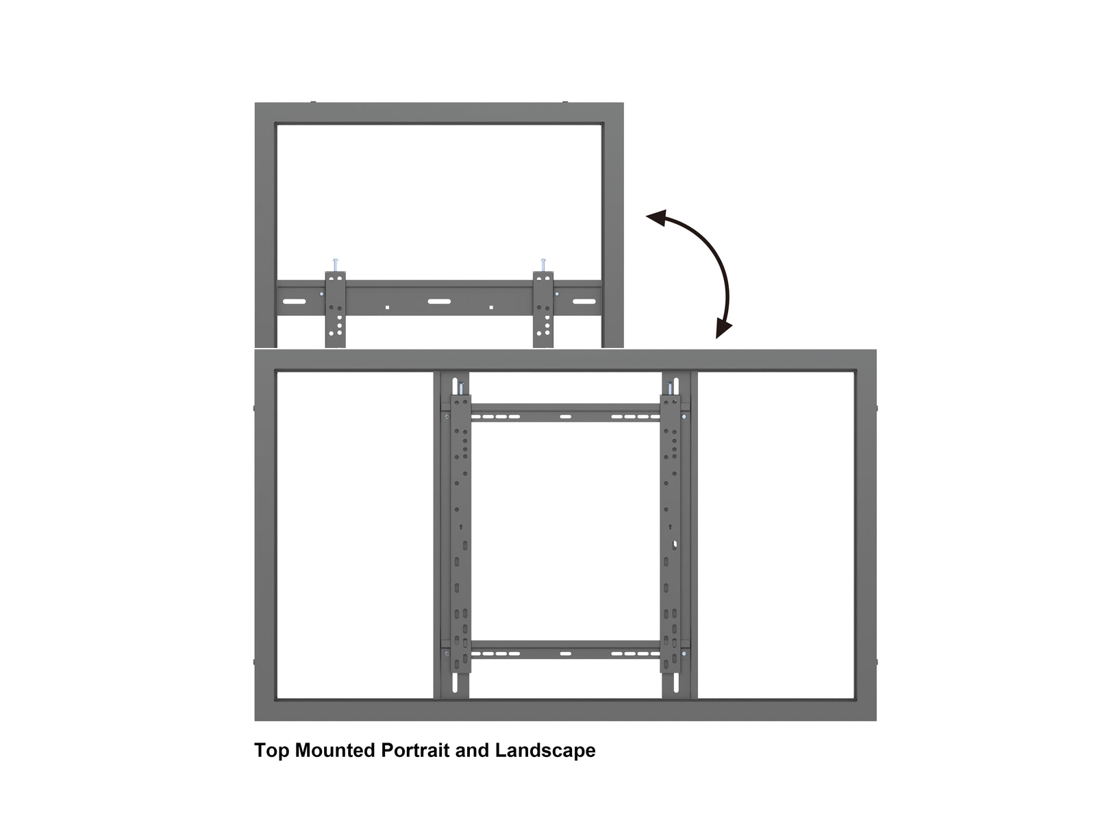 Multibrackets M Pro Series Enclosure 50" Wall Medium Black Signage Display Enclosures Multibrackets