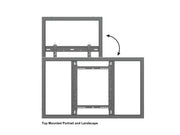 Multibrackets M Pro Series Enclosure 50" Wall Medium Black Signage Display Enclosures Multibrackets