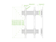 Multibrackets M Pro Series Fixed Wall Mount for 55–98" Displays VESA 400x900 – Black | 7340234815210 Wall Mount Bracket Multibrackets