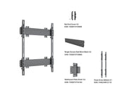 Multibrackets M Pro Series Fixed Wall Mount for 55–98" Displays VESA 600x900 – Black | 7340234815227 Wall Mount Bracket Multibrackets