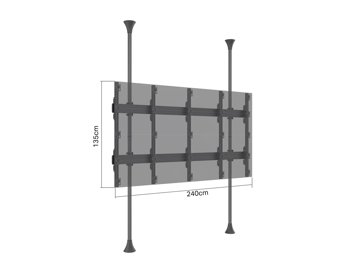 Multibrackets M Pro Series Hisense LED Floor-to-Ceiling Video Wall Stand 108" | 7340234816125 Floor to Ceiling Display Mount Multibrackets