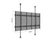 Multibrackets M Pro Series Hisense LED Floor-to-Ceiling Video Wall Stand 135" | 7340234816132 Floor to Ceiling Display Mount Multibrackets