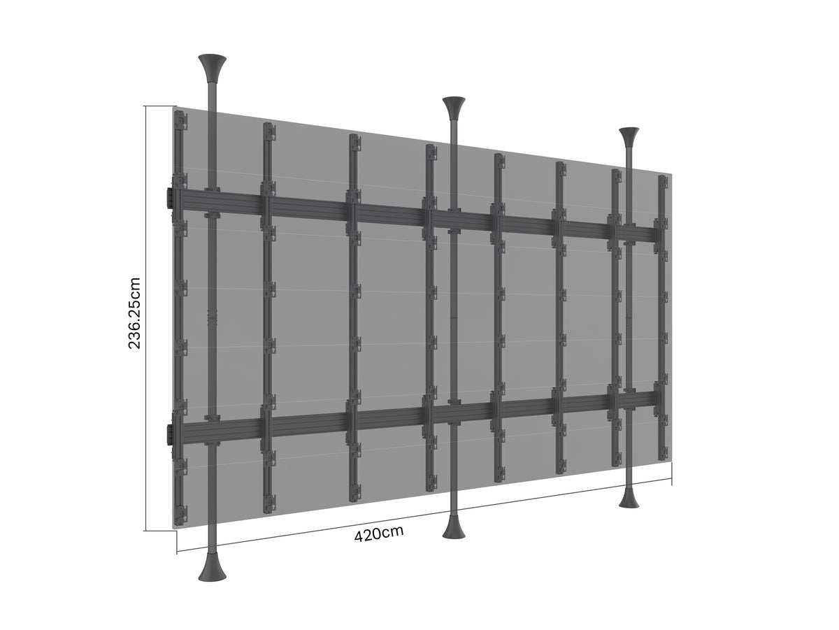 Multibrackets M Pro Series Hisense LED Floor-to-Ceiling Video Wall Stand 189" | 7340234816156 Floor to Ceiling Display Mount Multibrackets