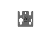 Multibrackets M Pro Series LED Adapter Plate 20x20mm – Black | 7340234811748