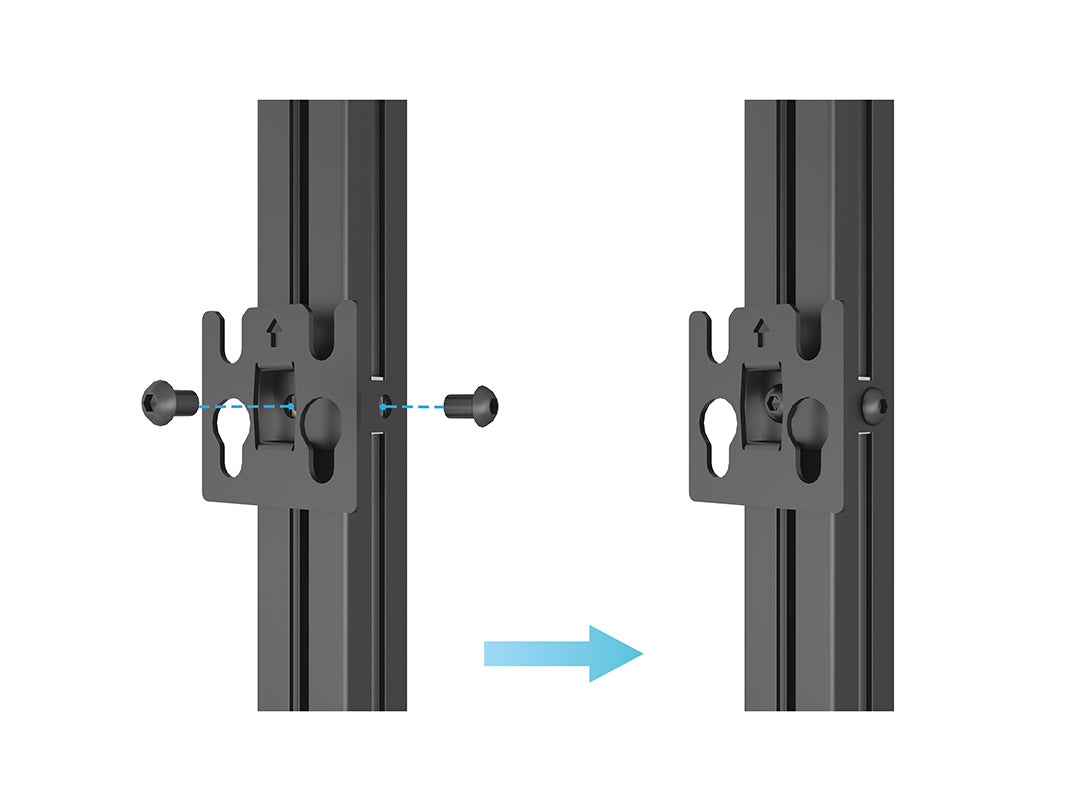 Multibrackets M Pro Series LED Adapter Plate 20x20mm – Black | 7340234811748