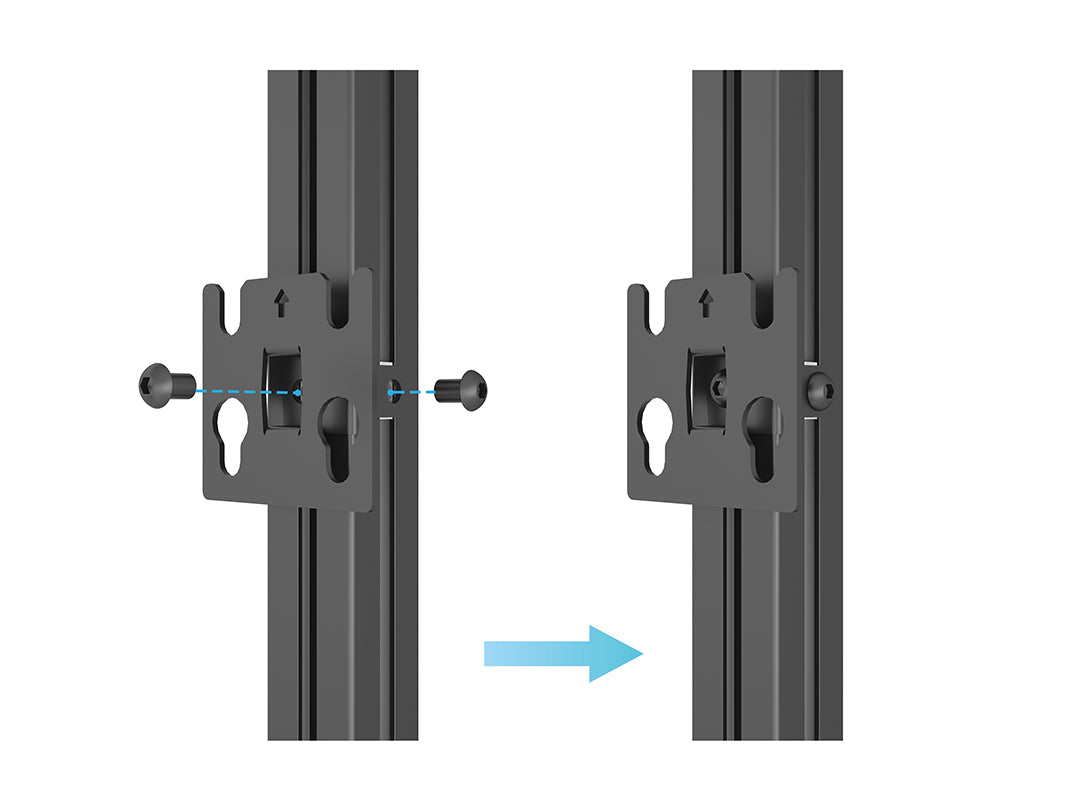 Multibrackets M Pro Series LED Adapter Plate 25x25mm – Black | 7340234811700 Mount Accessories Multibrackets