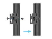 Multibrackets M Pro Series LED Adapter Plate 25x25mm – Black | 7340234811700 Mount Accessories Multibrackets