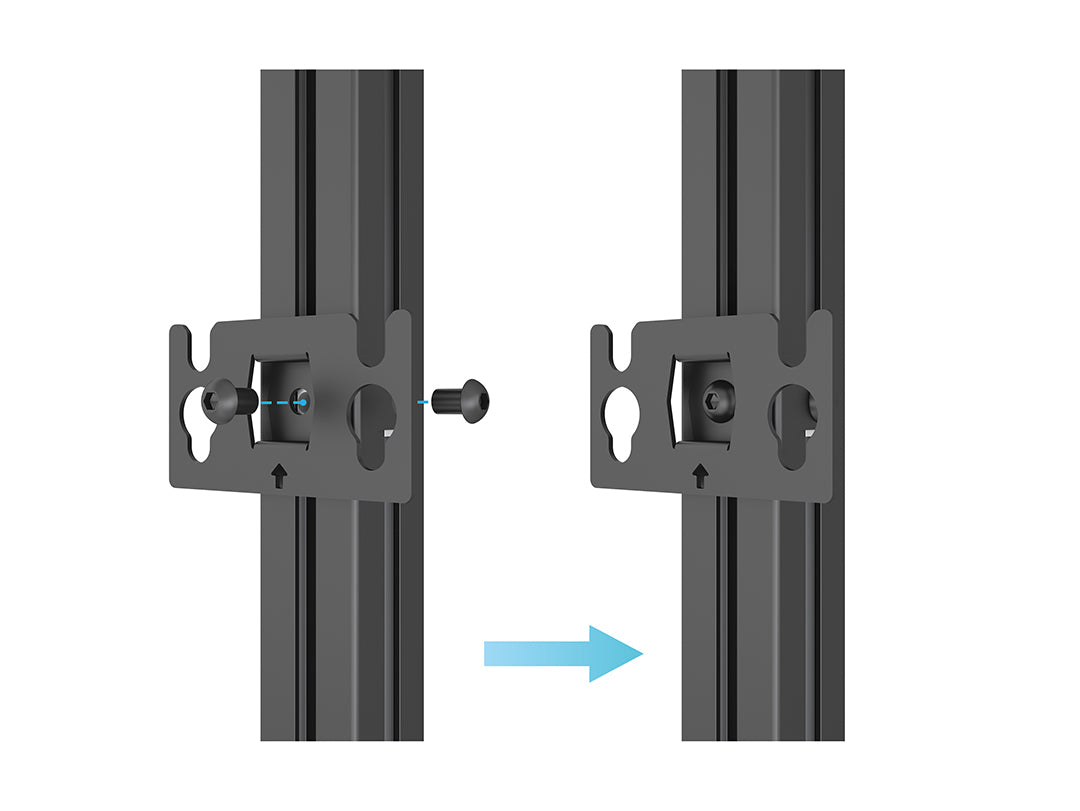 Multibrackets M Pro Series LED Adapter Plate 30x16.5mm – Black | 7340234815517 Mount Accessories Multibrackets