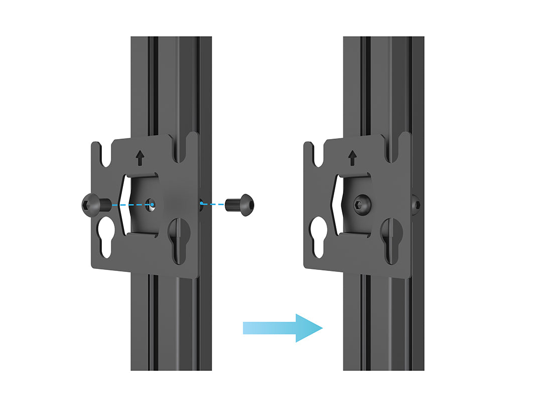 Multibrackets M Pro Series LED Adapter Plate 30x30mm – Black | 7340234811717 Mount Accessories Multibrackets