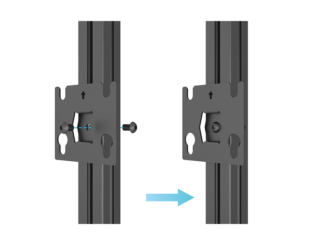 Multibrackets M Pro Series LED Adapter Plate 35x35mm – Black | 7340234811724 Mount Accessories Multibrackets