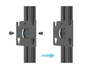 Multibrackets M Pro Series LED Adapter Plate 40x40mm – Black | 7340234811731 Mount Accessories Multibrackets