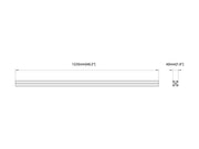 Multibrackets M Pro Series LED Rail 122.5cm – Aluminium Black | 7340234811663 Mount Accessories Multibrackets