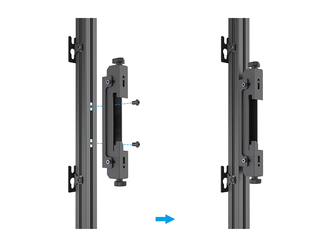 Multibrackets M Pro Series LED Rail 134cm – Aluminium Black | 7340234811670 Mount Accessories Multibrackets