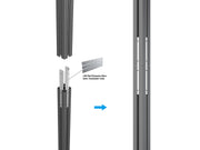 Multibrackets M Pro Series LED Rail 50cm – Aluminium Black | 7340234811649 Mount Accessories Multibrackets