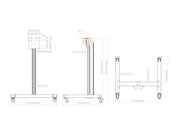 Multibrackets M Pro Series Mobile Floor Stand 100 Tilt Up VESA 200 – Black | 7340234816361 Floor Stand Multibrackets