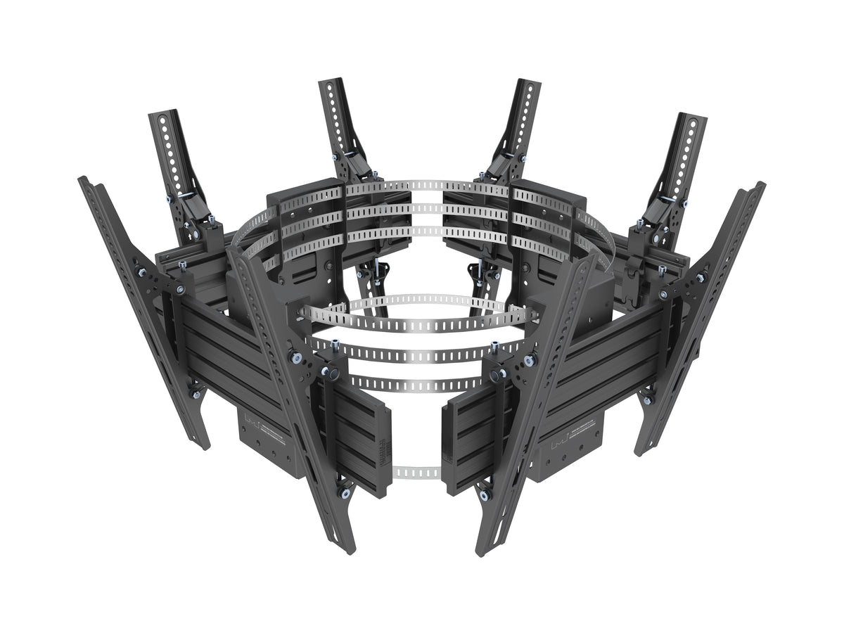 Multibrackets M Pro Series Quad-Sided Column Mount for 32–75" Displays – Black | 7340234815630 Wall Mount Bracket Multibrackets