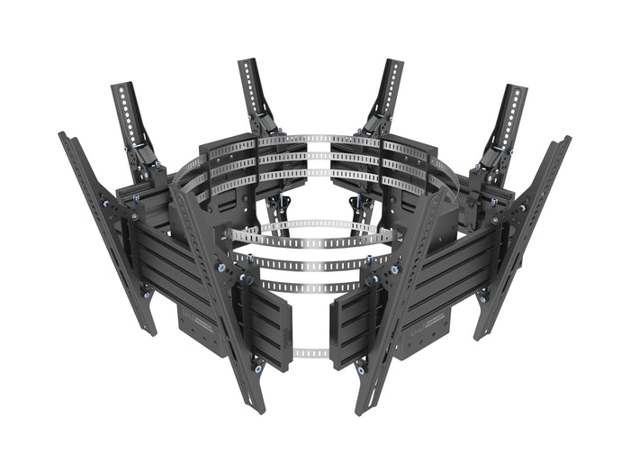 Multibrackets M Pro Series Quad-Sided Column Mount for 32–75" Displays – Black | 7340234815630 Wall Mount Bracket Multibrackets