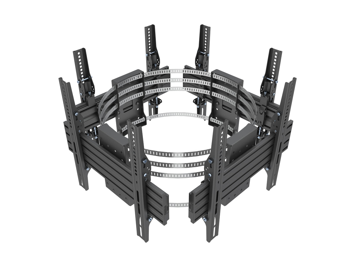 Multibrackets M Pro Series Quad-Sided Column Mount for 32–75" Displays – Black | 7340234815630 Wall Mount Bracket Multibrackets