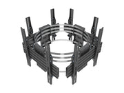 Multibrackets M Pro Series Quad-Sided Column Mount for 32–75" Displays – Black | 7340234815630 Wall Mount Bracket Multibrackets